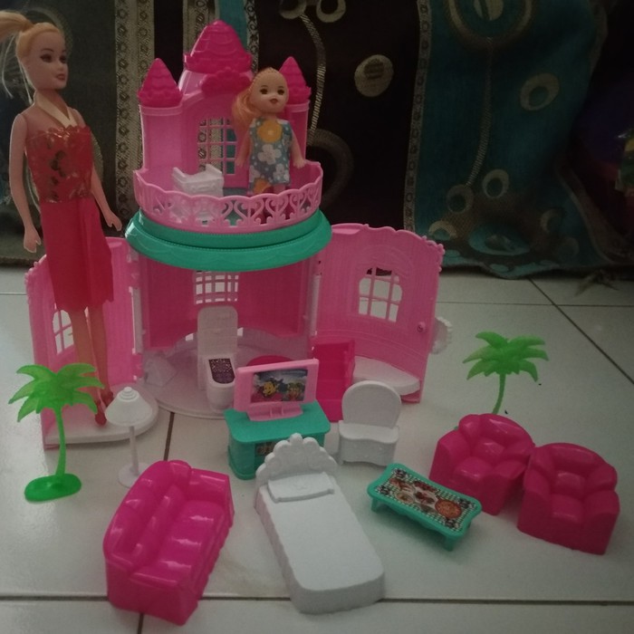 Ngôi Nhà Búp Bê Barbie Cỡ Lớn Thiết Kế Dễ Thương