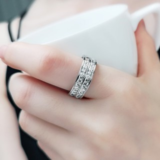 Nhẫn Titan - Double Diamond Line
