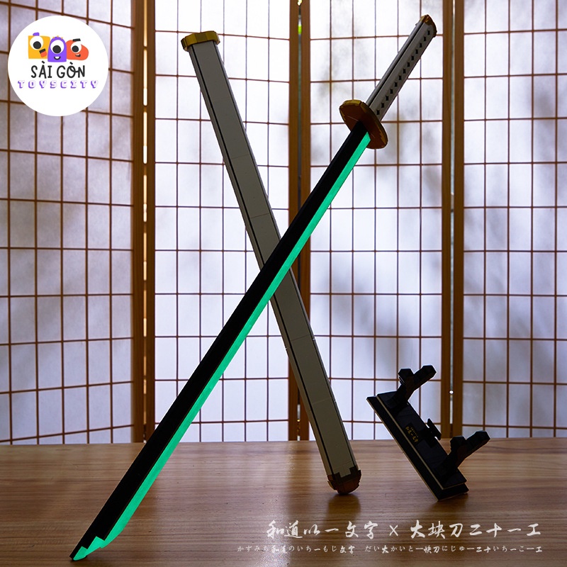 Đồ Chơi Lắp Ráp Mô Hình Thanh Kiếm KATANA Wado Ichimonj Dạ Quang Của Zoro Trong Đảo Hải Tặc DK1509 Với 806 PCS