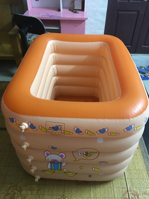 Combo bể bơi sâu 5 tầng Kt 1m20+ bơm điện cho bé