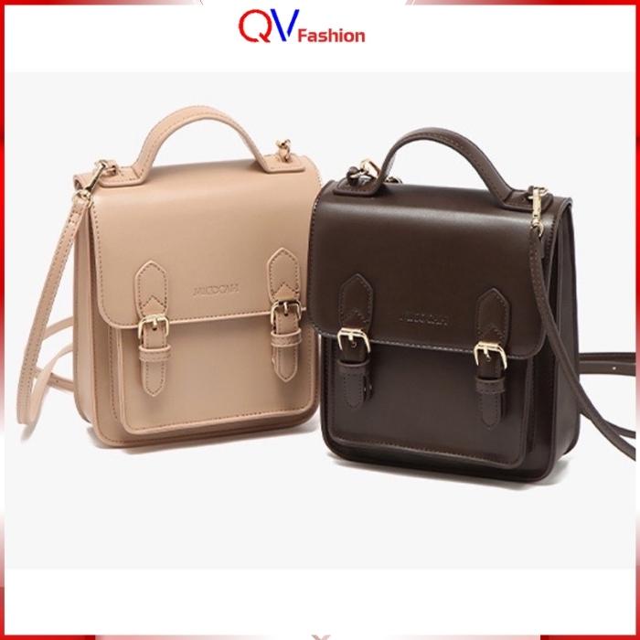 Balo thời trang nữ, Túi xách nữ đeo chéo đeo vai đi làm đi chơi giá rẻ - QV Fashion