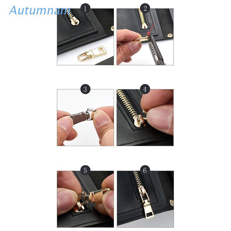 Đầu khóa kéo bằng kim loại sửa chữa thay thế cho balo/ vali/ áo khoác/ túi xách