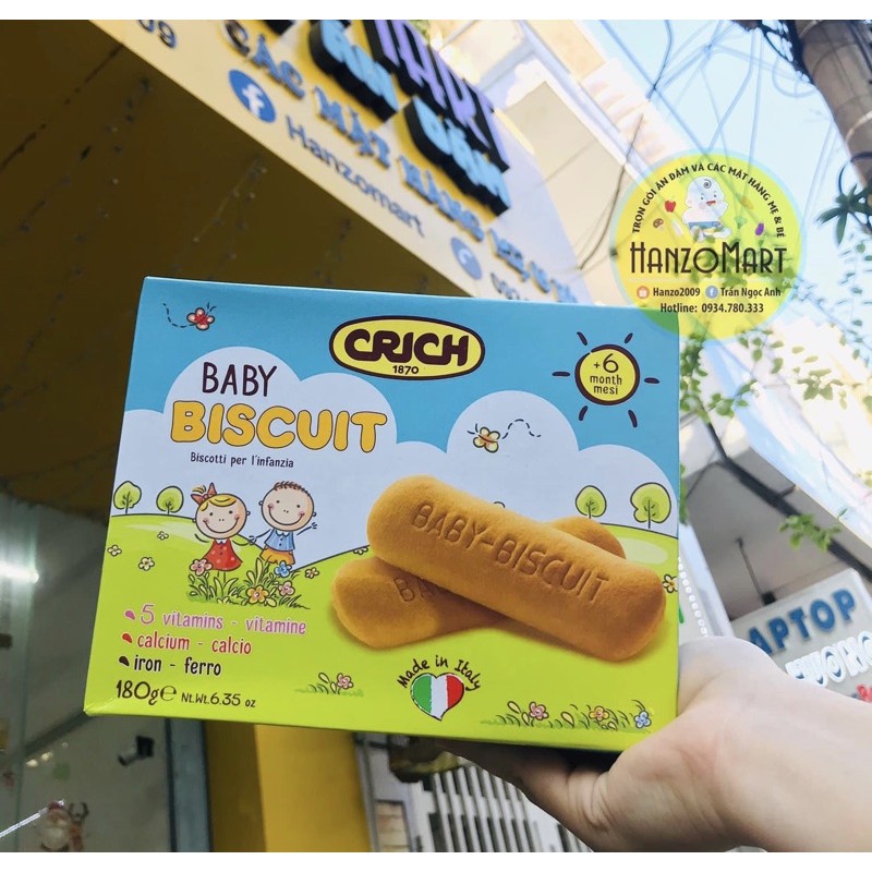 [CRICH] Bánh ăn dặm CRICH BABY BISCUIT 6m+