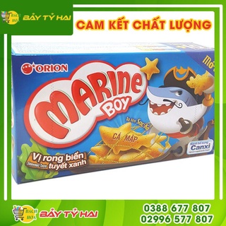Combo 5 Hộp Bánh cá vị rong biển tuyết xanh Orion Marine Boy hộp 35g