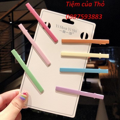 Set 7 kẹp tóc nhiều màu cho nữ (PK29)