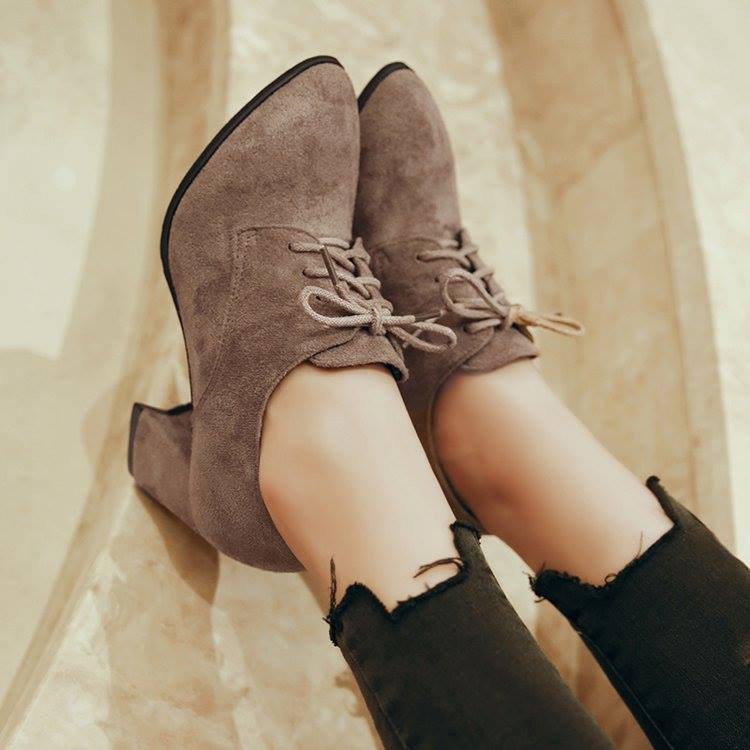 Boots da lộn [FREESIP, HỖ TRỢ ĐỔI SIZE],giày đế vuông cao 7cm | BigBuy360 - bigbuy360.vn