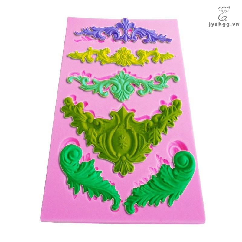 Flowers Silicone Baroque Flower Lace Fondant Mould Cake Decorating Sugar Icing DIY Mold