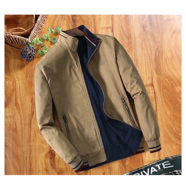 Áo bomber nam 2 mặt