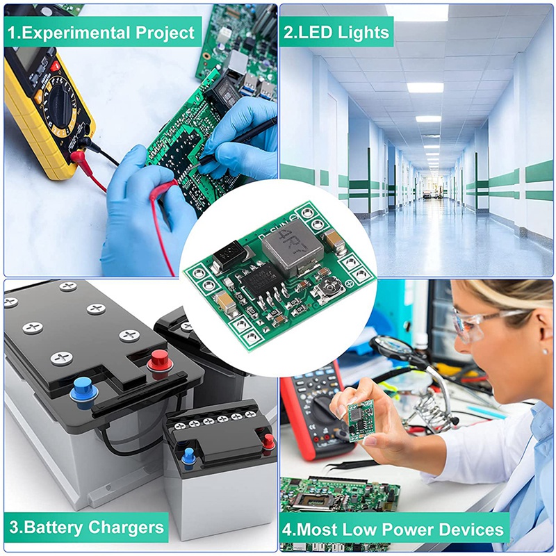 Set 20 Mô Đun Hạ Áp Mini MP1584EN DC-DC Từ 24V Sang 12V 9V 5V 3V Chuyên Dụng