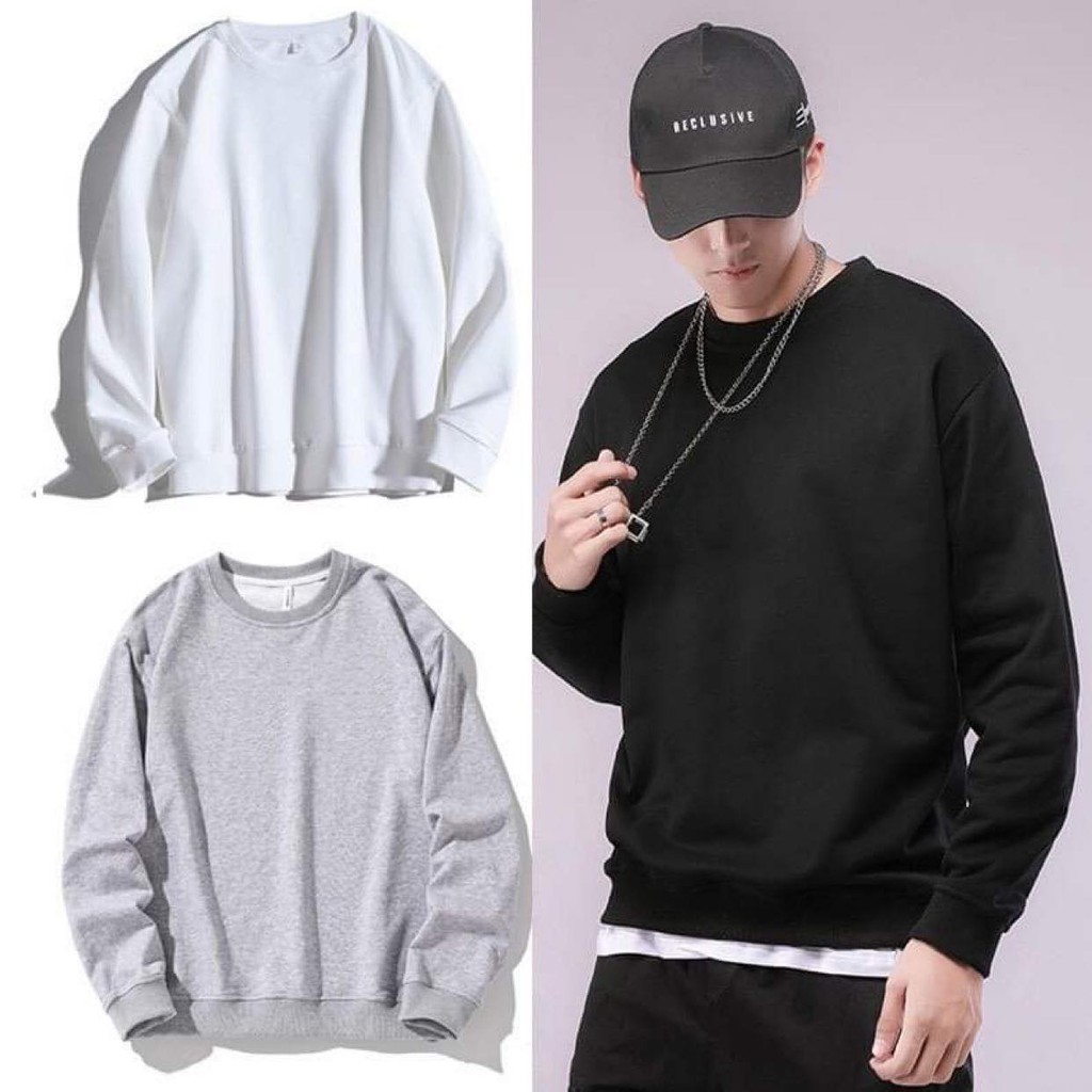 MUA 1TẶNG1 NHẬP MÃ DSST11 Áo Nỉ Unisex, Áo Sweater Nỉ Nam Nữ Basic Form Rộng, Hàng VNXK, Chất Vải Cotton Da Cá | BigBuy360 - bigbuy360.vn
