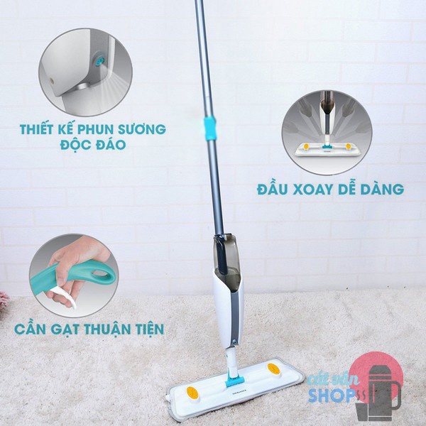 [Có Video] Cây lau nhà đa năng Spray Mop Lock&amp;Lock ETM461