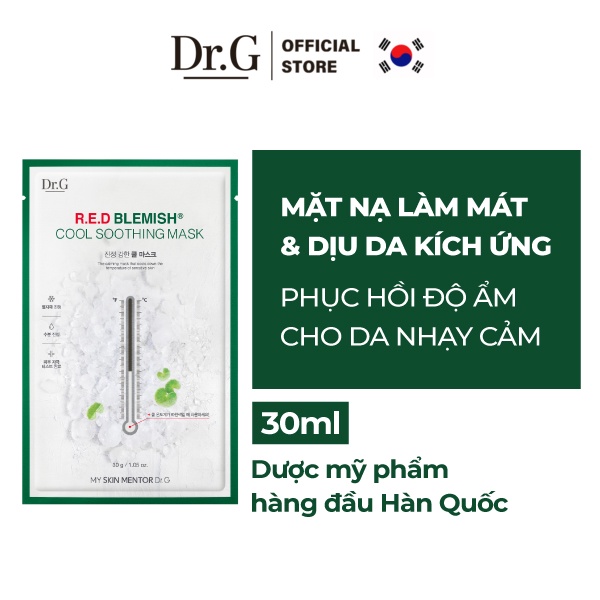 Dr.G Mặt nạ giấy R.E.D Blemish Cool Soothing Mask 30g