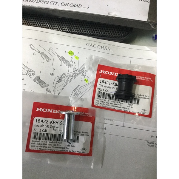 Khâu và cao su bắt pô : wave , Fu ...