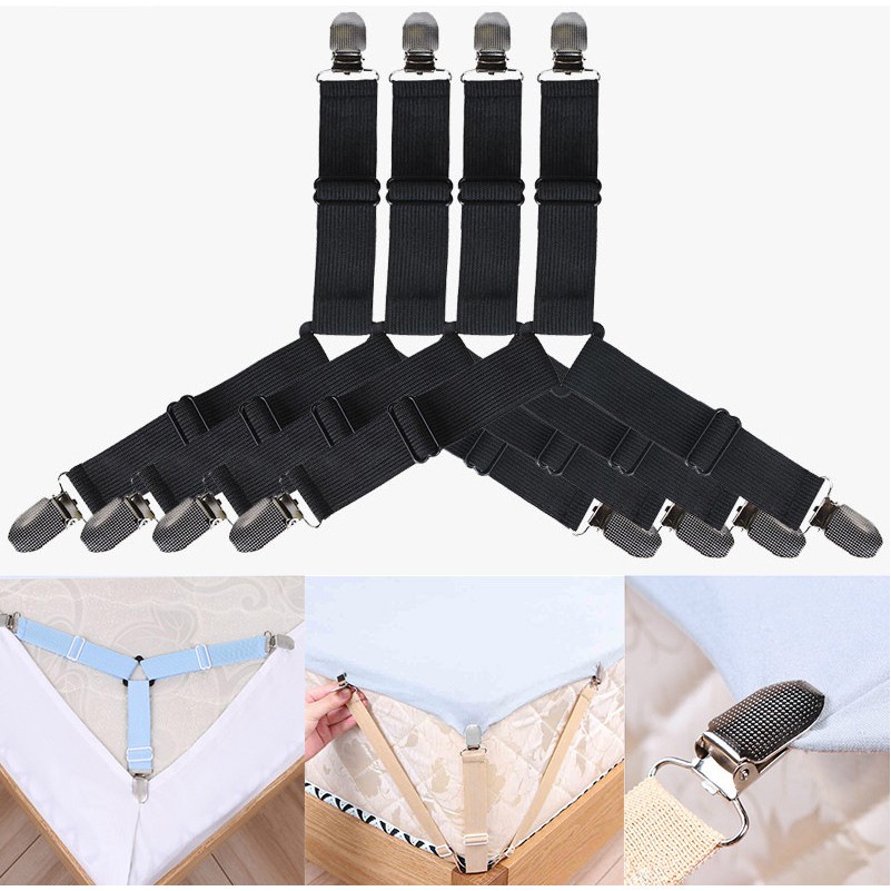 Dây đai kẹp cố định ga trải giường co giãn tiện dụng