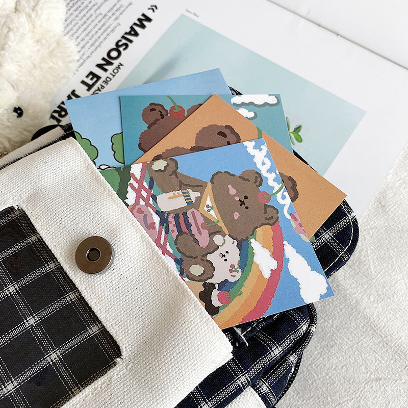 Túi đeo chéo mini bằng vải phong cách Hàn Quốc đáng yêu dễ thương