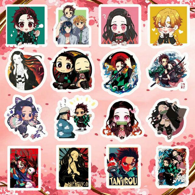 Sticker/ hình dán anime Kimetsu no Yaiba/ Thanh gươm diệt quỷ