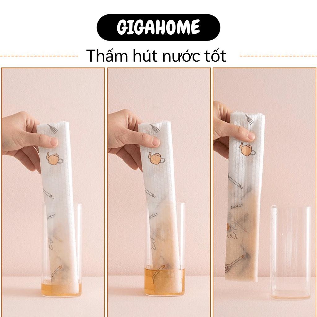 Giấy Nhà Bếp GIGAHOME Cuộn Giấy Lau Tay, Nhà Bếp, Chén Dĩa Siêu Dai Đa Năng Tái Sử Dụng 1024