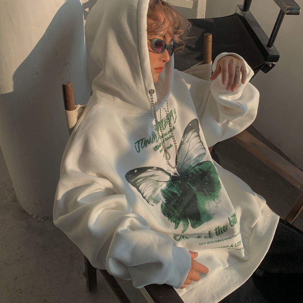 DECAO Áo Hoodie butterfly