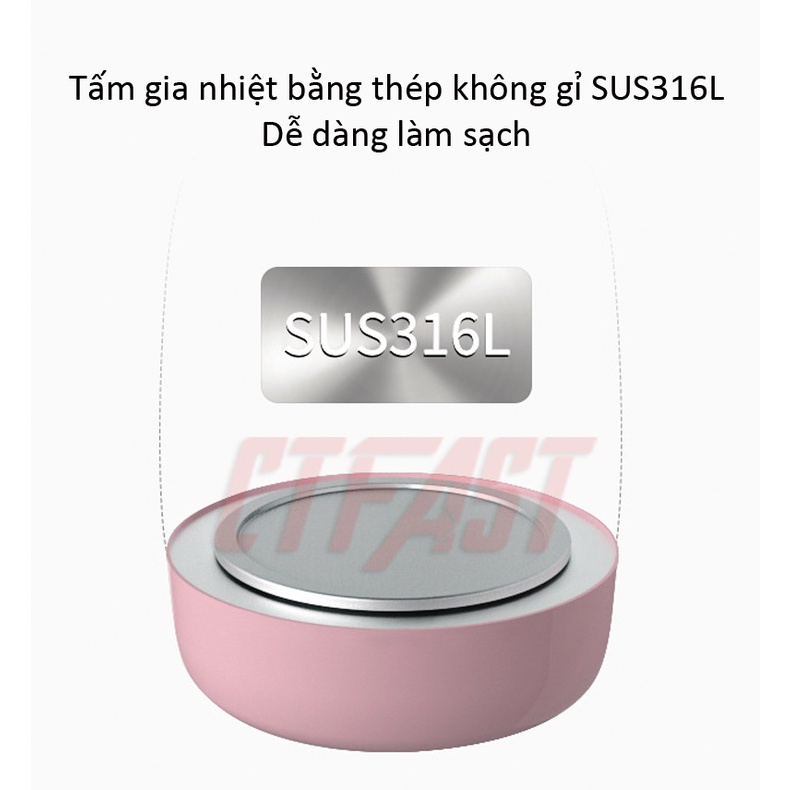 Máy hâm nước pha sữa, pha trà, pha cafe CTFAST - Miusuta (1200ml): Đun nước siêu tốc, tùy chỉnh và giữ nhiệt độ