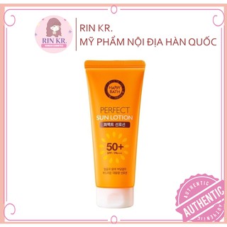 Kem Chống Nắng Dưỡng Da Nhạy Cảm Body Happy Bath Perfect Sun Scream Lotion SPF 50+ PA+++ Hàn Quốc Chính Hãng