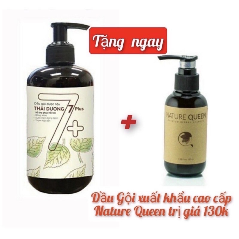 Dầu gội chai thái dương 7 plus 480ml tặng dầu gội Nature queen 100ml cao cấp hàng chính hãng