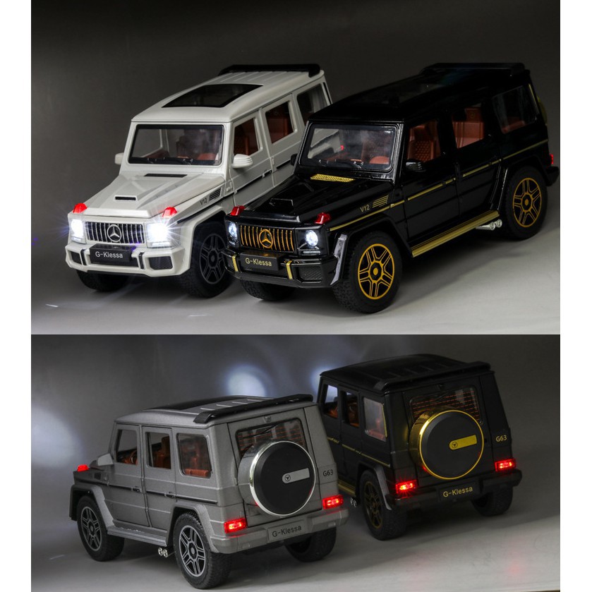 Xe mô hình tĩnh Mercedes Benz AMG G63 tỉ lệ 1:24, chất liệu hợp kim cao cấp, thiết kế tinh xảo