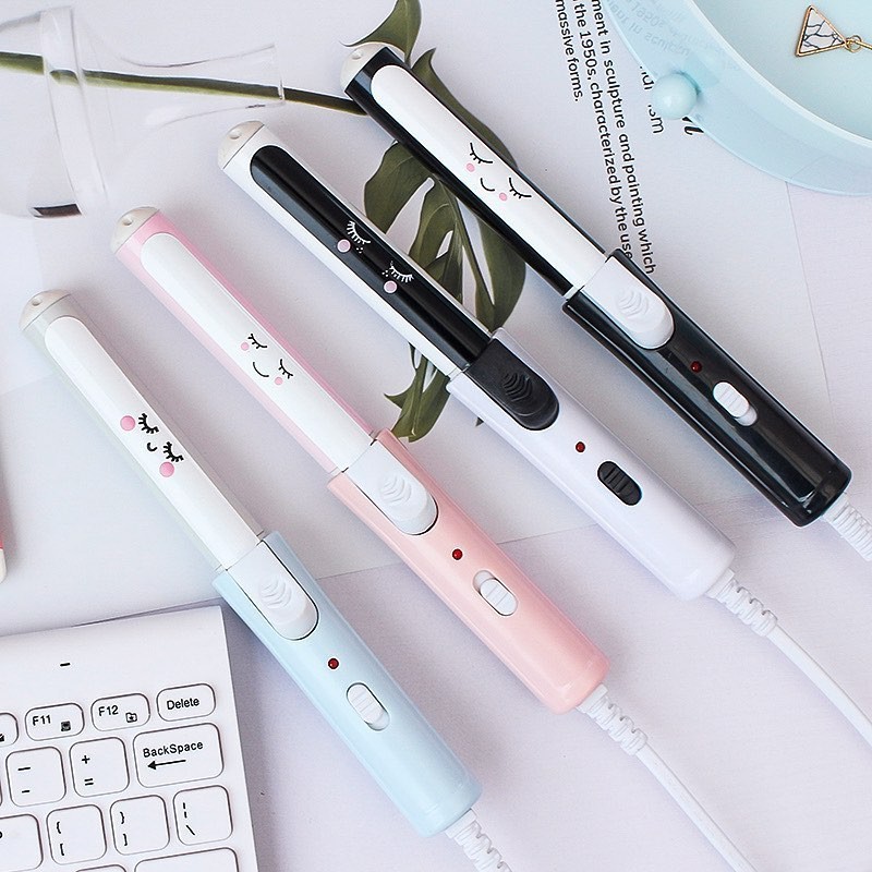 Máy Uốn Tóc Dâu Hồng Và Mắt Ngủ