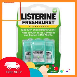 Thơm miệng Listerine Cool Mint PocketPaks, 3 x 24