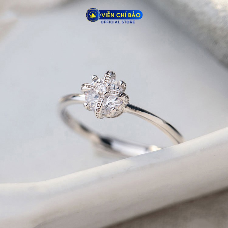 Nhẫn bạc nữ Lazy Queen vương miện nữ hoàng đính đá bạc 925 thời trang phụ kiện trang sức nữ Viễn Chí Bảo N400502