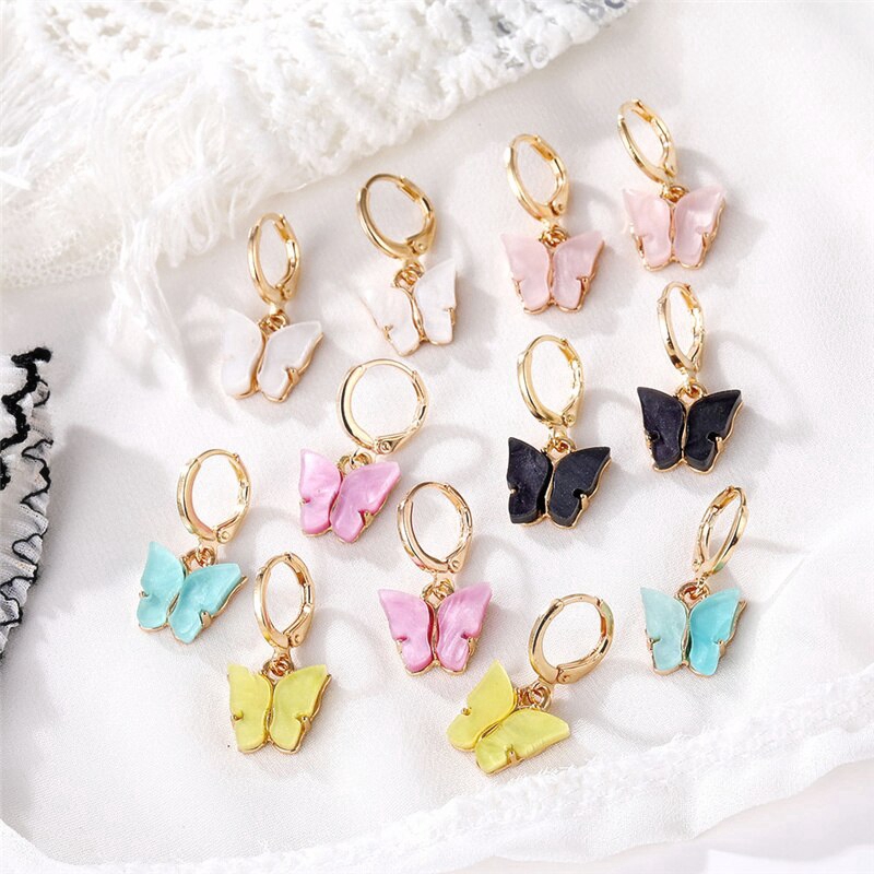 Khuyên tai nữ dáng dài hình bướm thời trang | BigBuy360 - bigbuy360.vn