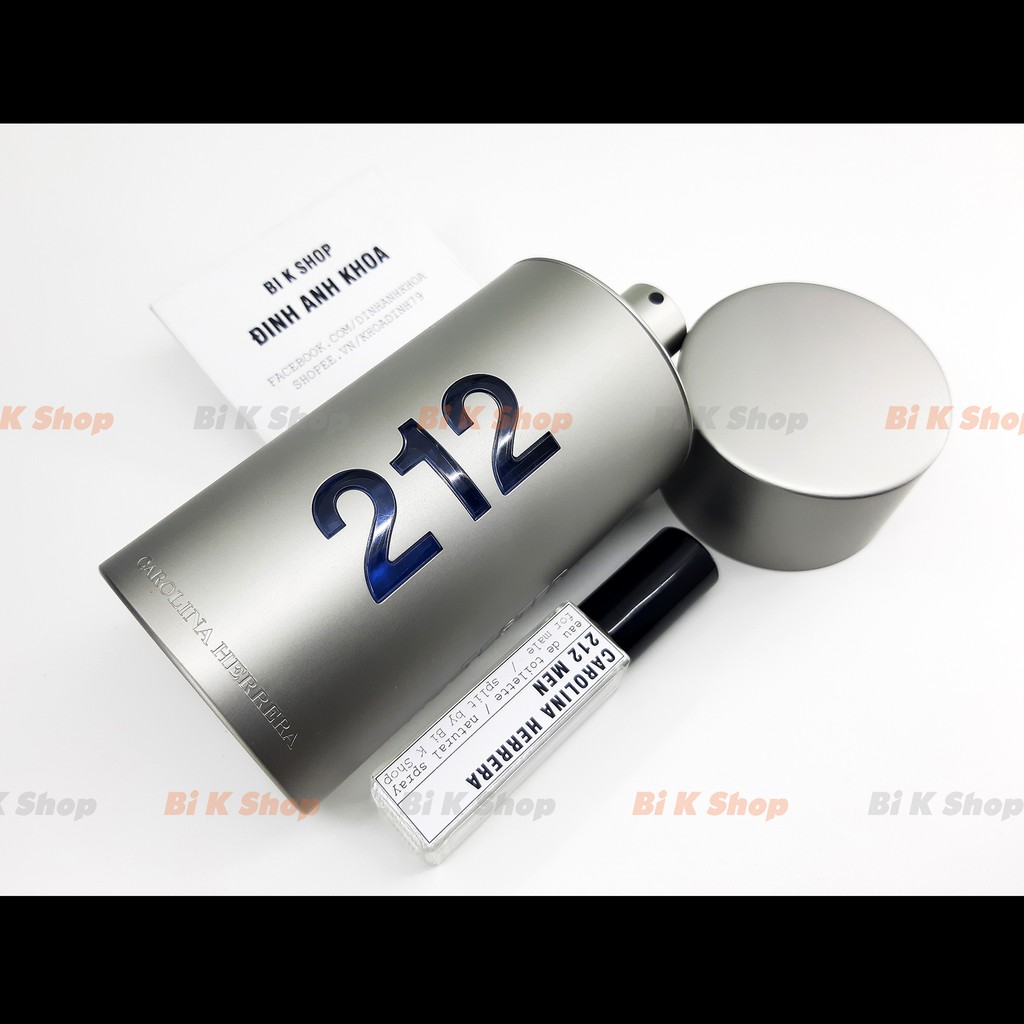 Bi K Shop - Nước hoa nam 212 Men của hãng Carolina Herrera [Mẫu thử]