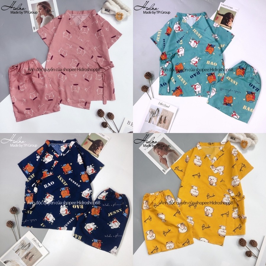 Bộ ngủ kimono tay ngắn quần đùi | BigBuy360 - bigbuy360.vn