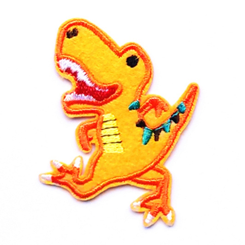 14 Sticker Ủi Thêu Hình Khủng Long Hoạt Hình