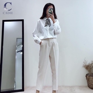 Quần baggy công sở bọc khuy