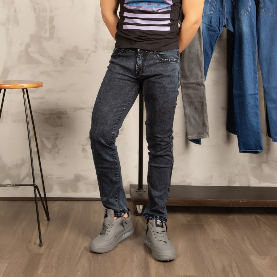 Quần jean nam rách gối vải co giãn cực đẹp , quần jeans nam thời trang | BigBuy360 - bigbuy360.vn