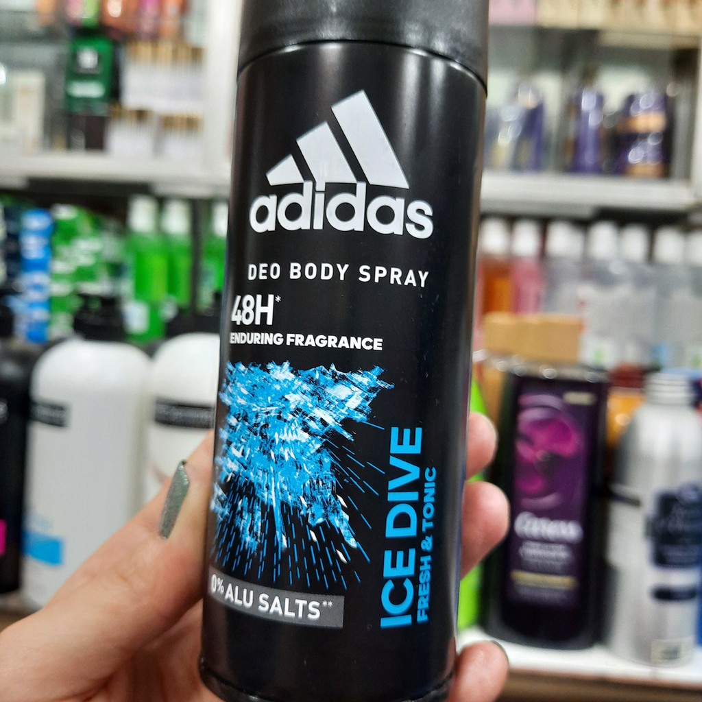 XỊT KHỬ MÙI TOÀN THÂN NAM ADIDAS-DEO BODY SPRAY 48H 150ML - ICE DIVE