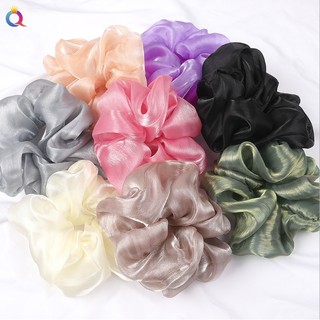 Cột Tóc Vải Scrunchies ( Lụa Bóng )