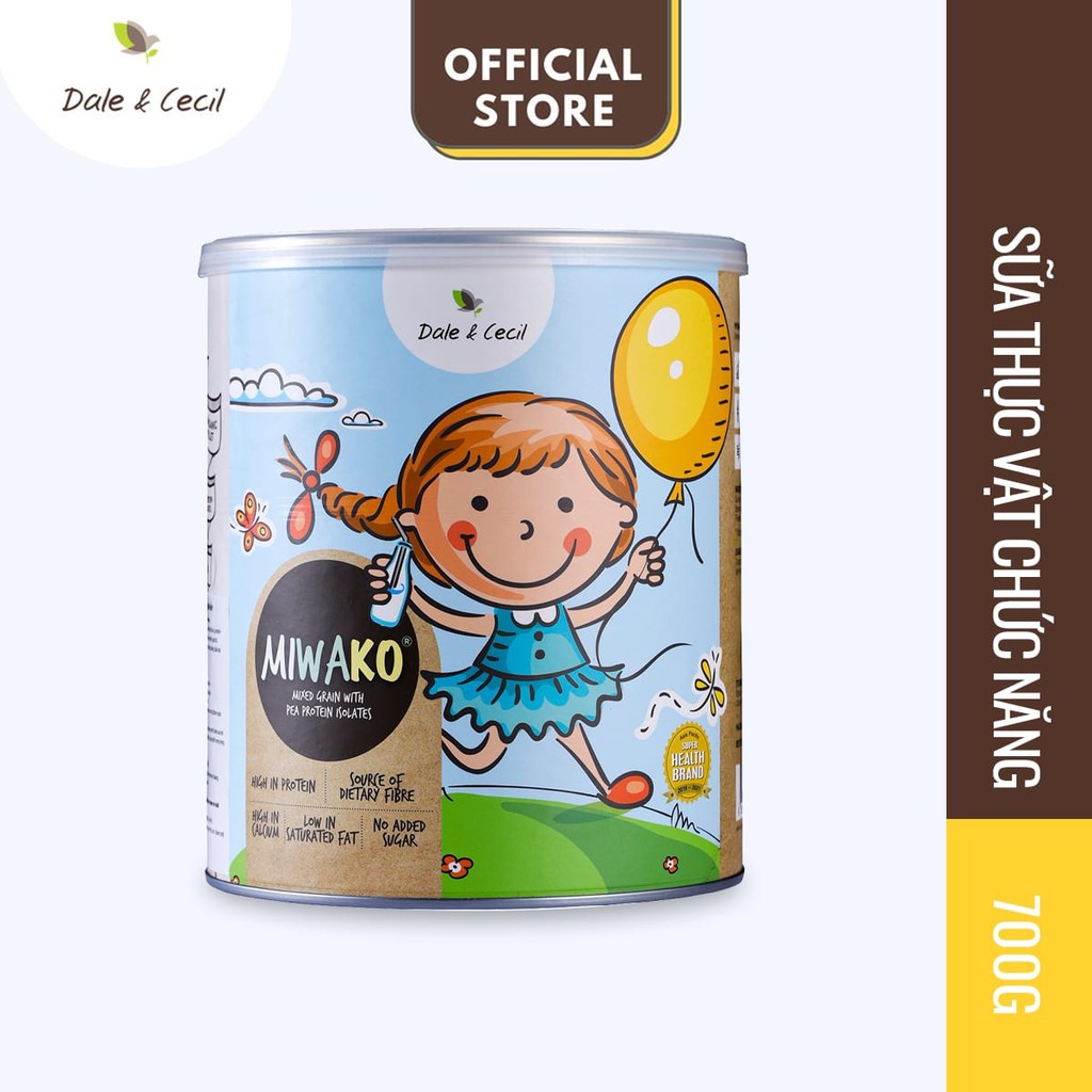 Sữa Công Thức Thực Vật Hữu Cơ MIWAKO (700g x 1 Hộp) - Sữa Hạt Hữu Cơ Omgea 369 - Miwako Official Store