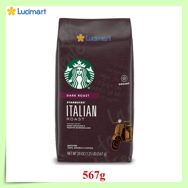 Cà phê Starbucks rang xay sẵn nguyên chất 100% Arabica Coffee [Hàng Mỹ]