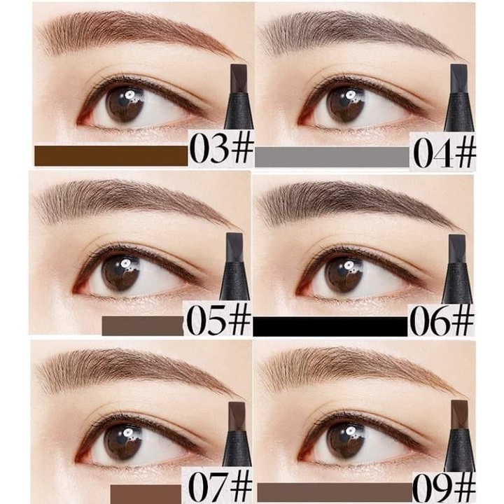 Chì xé kẻ mày cao cấp cứng phẩy sợi Birôu Eyebrow Pencil sắc nét Makeup trang điểm 4.5g