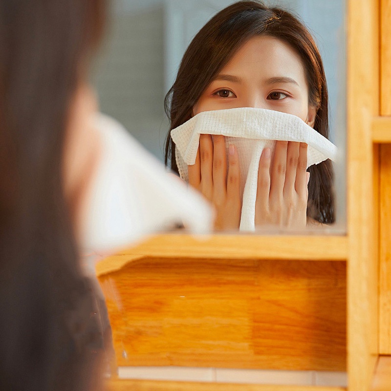 100 chiếc khăn nén từ cotton dùng một lần đi khi đi lịch khăn mặt nén
