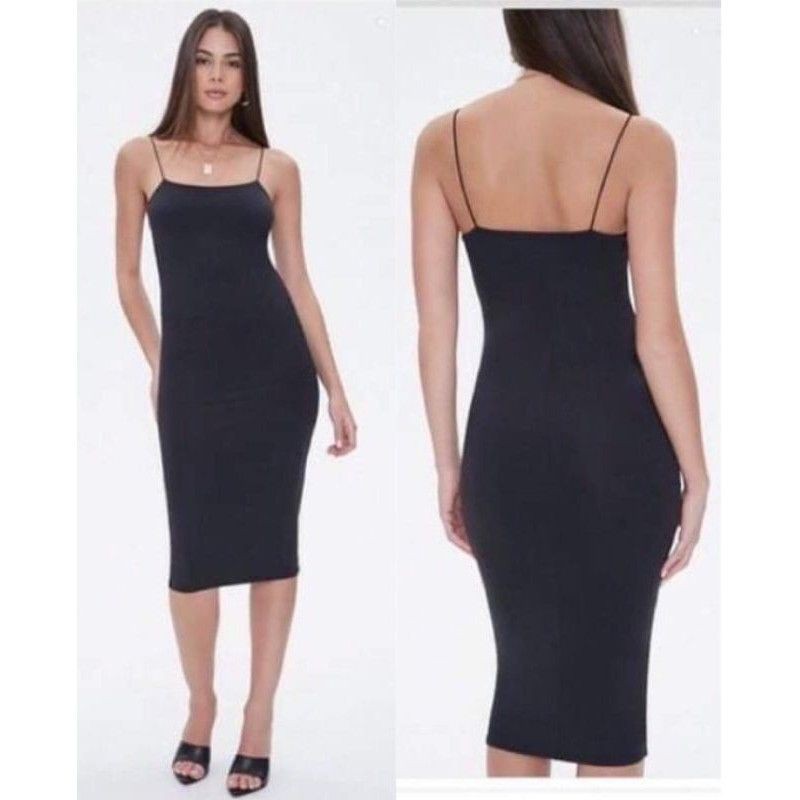 Đầm hai dây body f21 vnxk