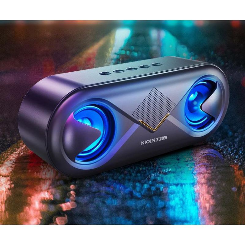 Loa bluetooth Liquin S6 cao cấp, loa bluetooth mini để bàn tích hợp công nghệ âm thanh stereo siêu trầm ấm