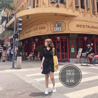 Đầm sơmi rút dây bigsize