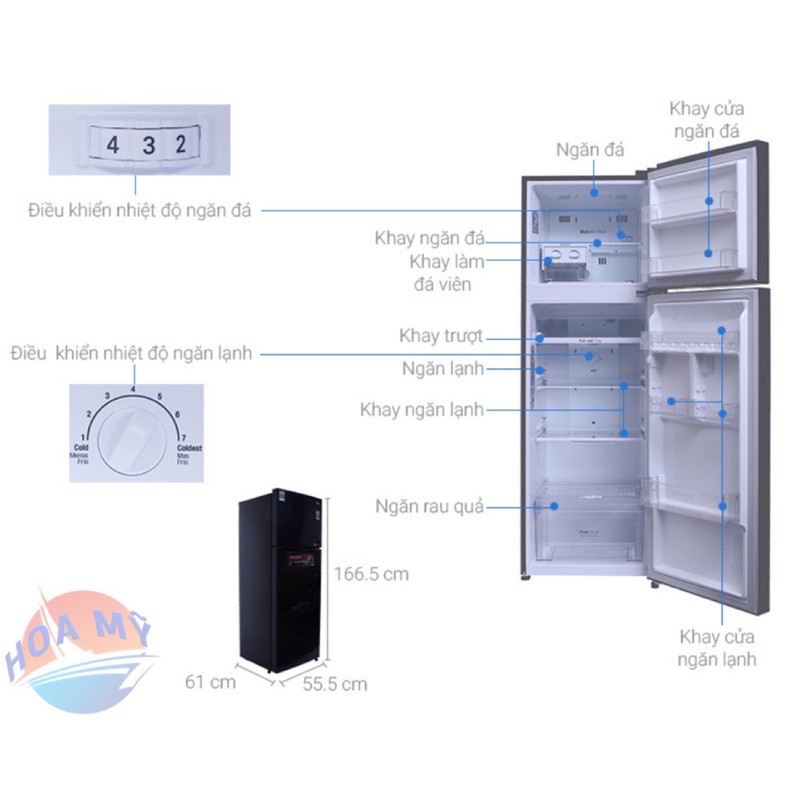 Tủ lạnh LG inverter 255lít GN-L255PS