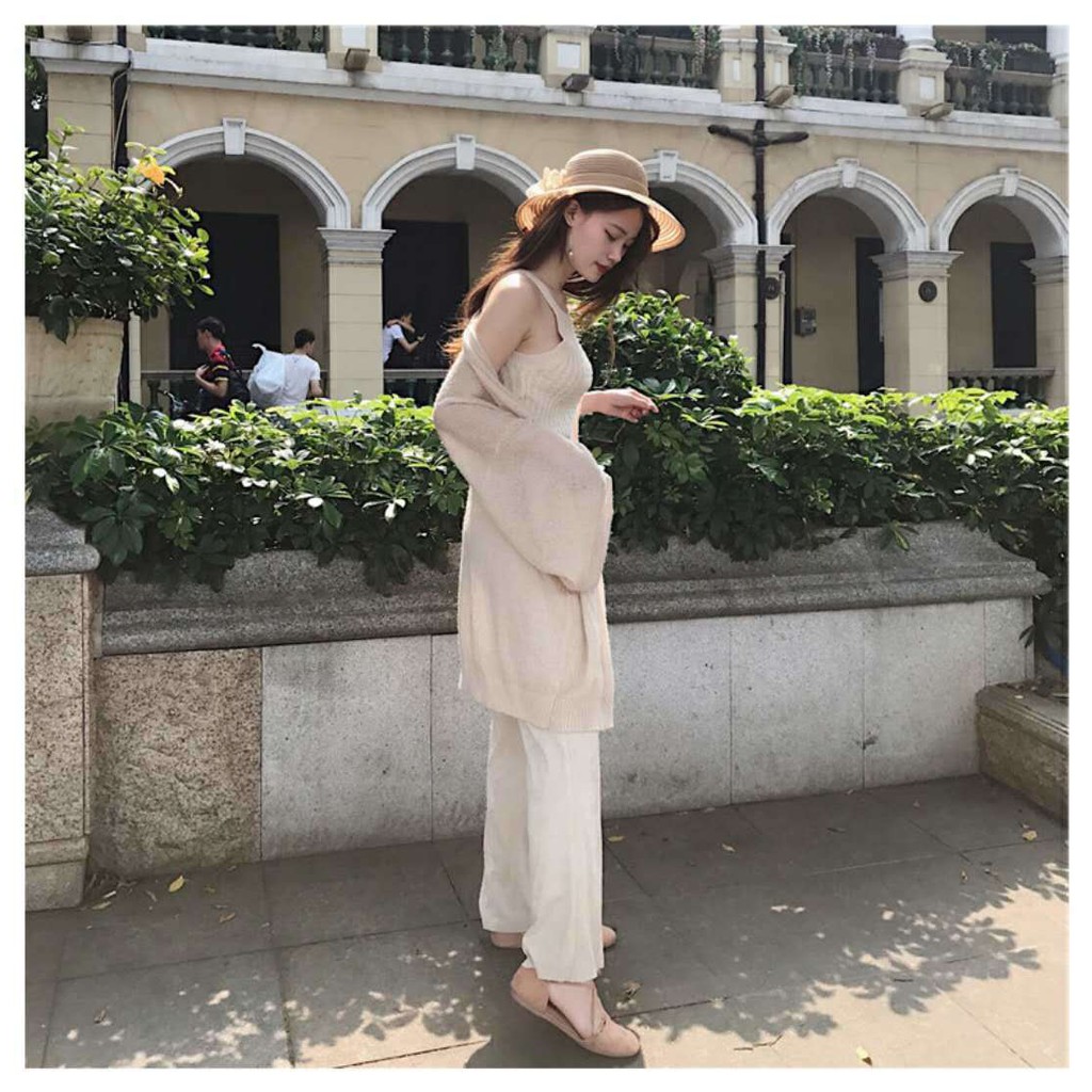 Áo khoác cardigan - Áo choàng len miss ống tay suông không cúc mặc 4 màu siêu xinh - CM Shop