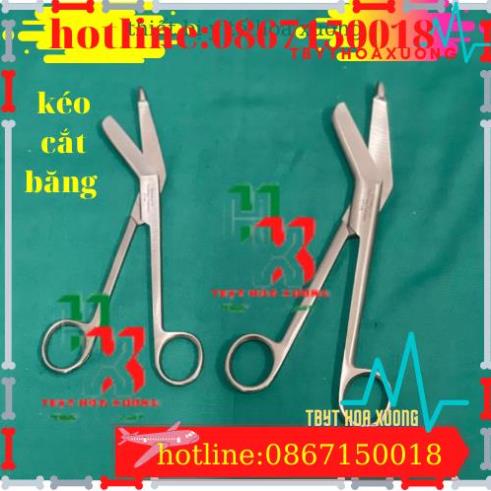 Kéo Cắt Băng Gạc Y Tế - Kéo Cắt Bột Các Cỡ Hàng PAKISTAN