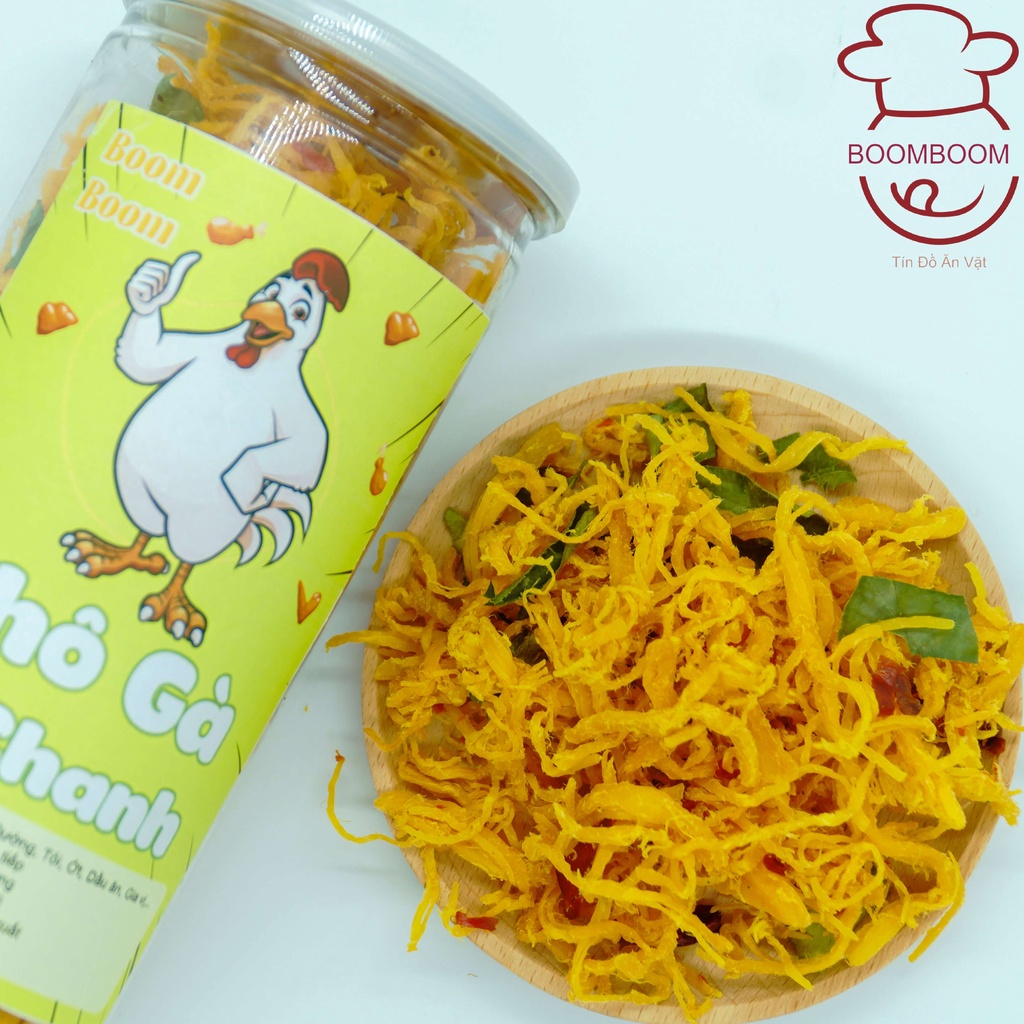 Khô gà lá chanh xé cay 280g,BoomBoom đồ ăn vặt Hà Nội | BigBuy360 - bigbuy360.vn