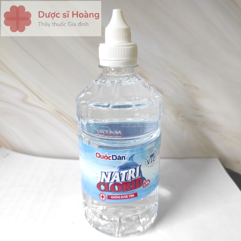 Nước Muối Sinh Lý Quốc Dân Natri Clorid 0.9% - Chai 500ml