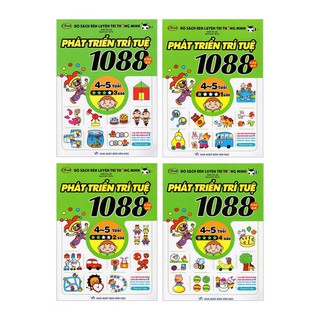1088 Câu Đố Phát Triển Trí Tuệ 4 - 5 tuổi (Bộ 4 Cuốn)